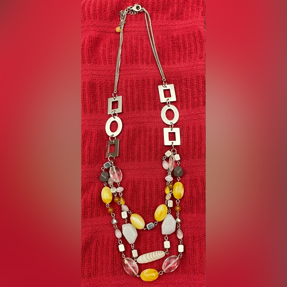 Elegant Multi-Color Beaded Necklace
